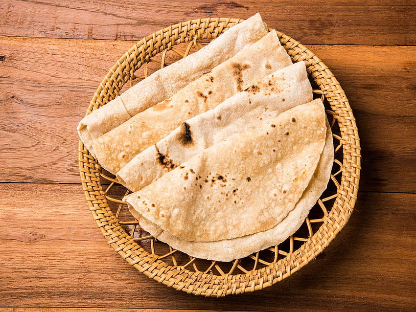 So unterscheidet sich Ihr normaler Chapati von Mais-Chapati, Roti HD-Hintergrundbild