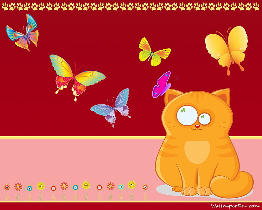 Best 3 Cartoon Cat Backgrounds for Computer on Hip, cartoon spring cats HD wallpaper