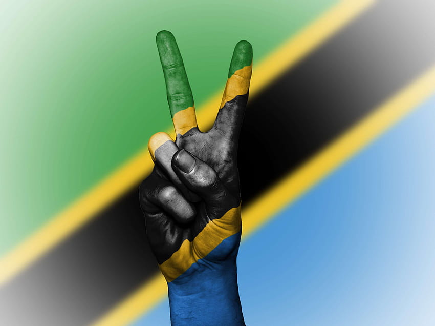 plano de fundo, bandeira, cores, país, alferes, bandeira, bandeira da Tanzânia papel de parede HD
