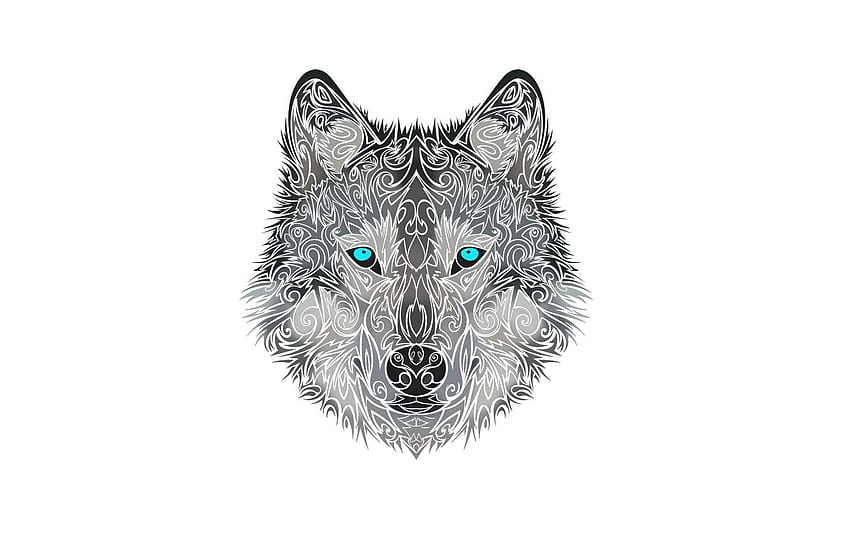 face, style, wolf, dog, head, wolf, wolfdog HD wallpaper
