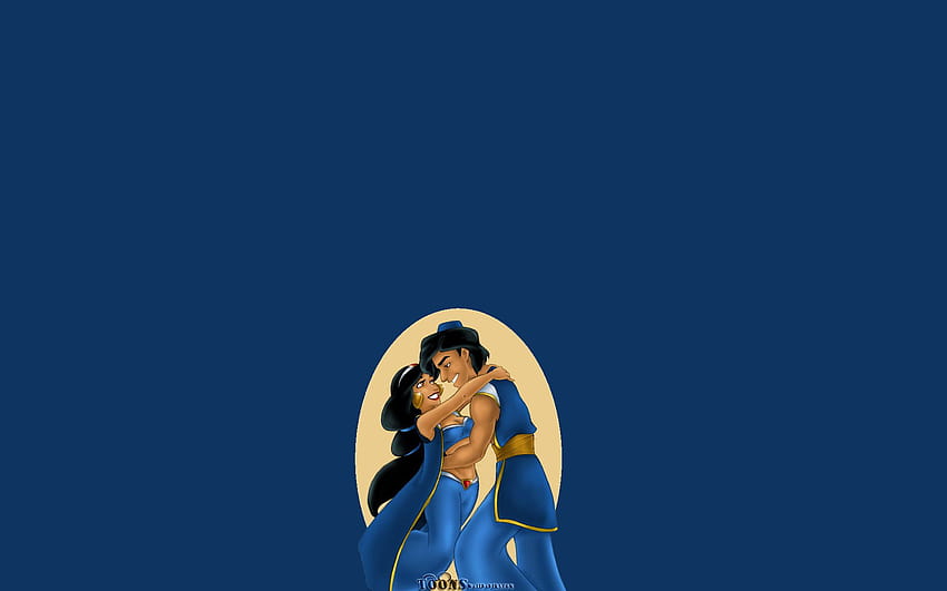Kreskówki Aladdin And Jasmine Blue 1920x1200 [1920x1200] na telefon komórkowy i tablet, estetyczny aladdin Tapeta HD