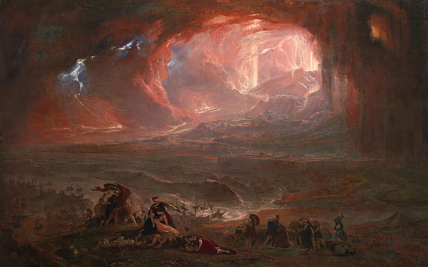 존 마틴 The Destruction of Pompei and Herculaneum, 1822, 253×162 cm: 작품 설명 HD 월페이퍼