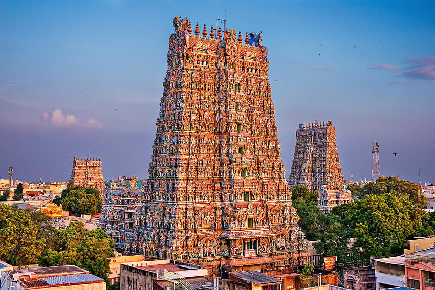 This Temple Is Covered in Thousands of Colorful Statues, meenakshi amman HD wallpaper