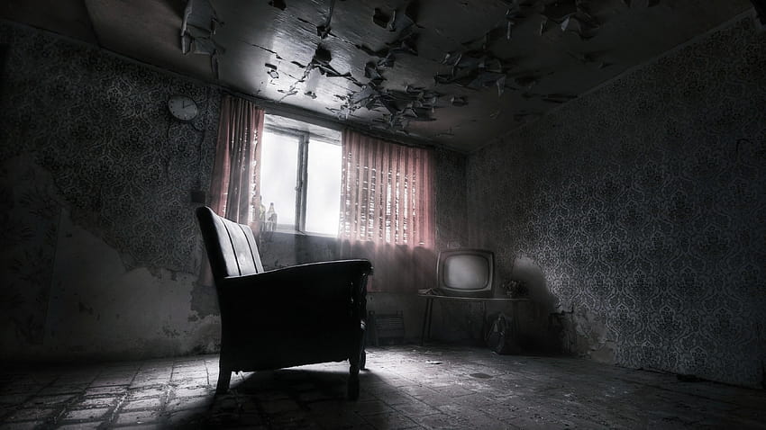 Abandoned Dark Room HD wallpaper