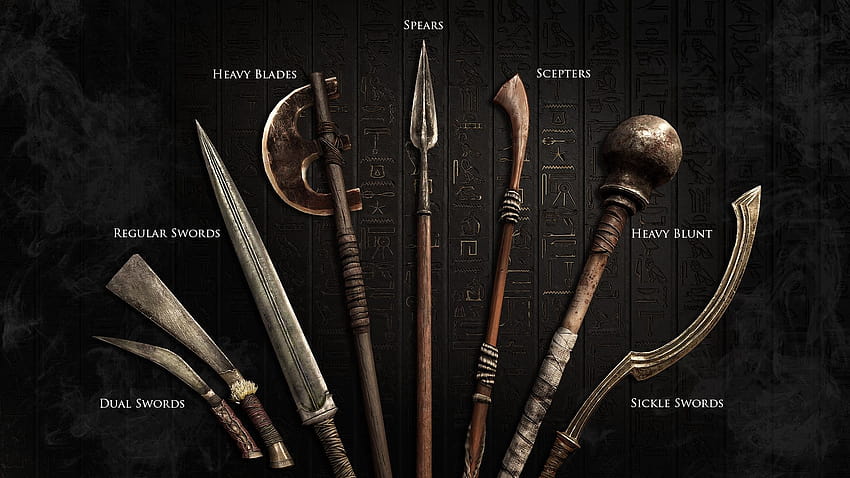 Melee Weapons Assassins's Creed: Origins, bladed weapons HD wallpaper