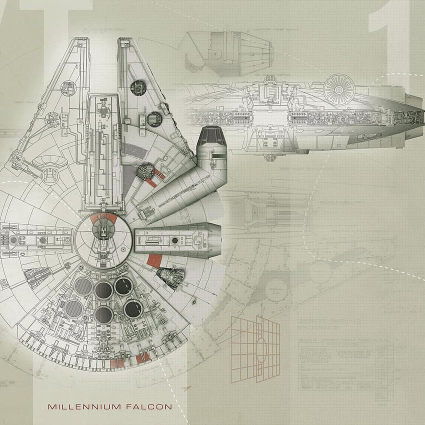 Sokół Millennium z Gwiezdnych Wojen ...dekoracja współlokatorów · W magazynie, Han Solo i Chewbacca Millennium Falcon Tapeta na telefon HD