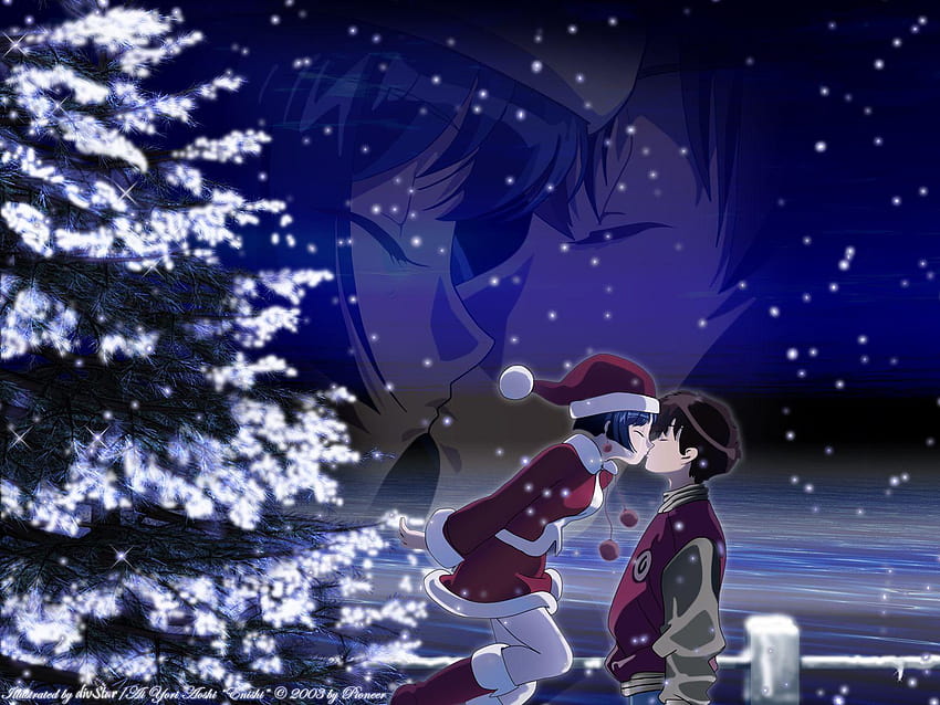 Ai Yori Aoshi Christmas Young man Girls Anime, christmas anime HD wallpaper