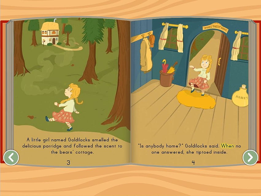 Goldilocks and the Three Bears Story HD wallpaper