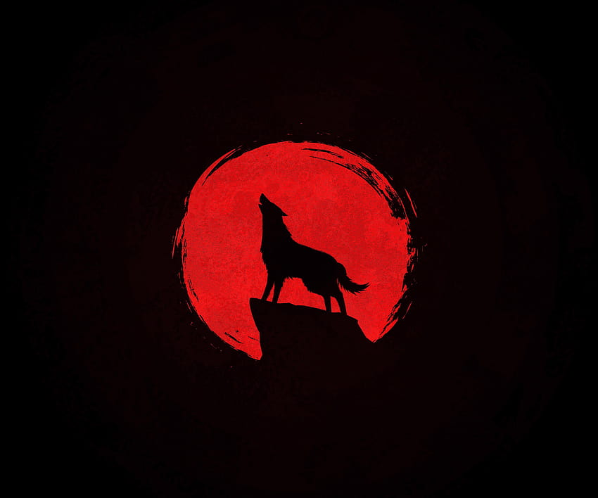 Lua Vermelha no Cachorro, lua vermelha legal papel de parede HD