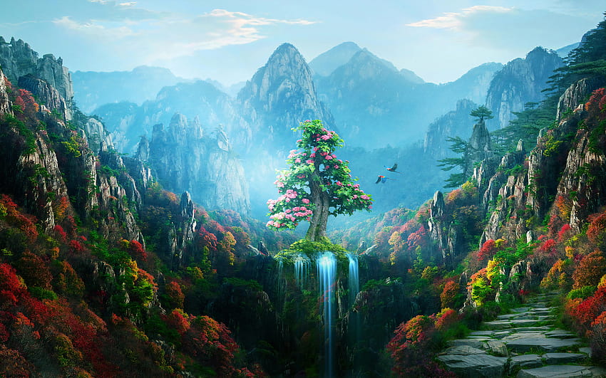 2880x1800 봄 가을 다채로운 자연 마법의 숲 맥북 프로 레티나, 배경 및, 맥북 스프링 HD 월페이퍼
