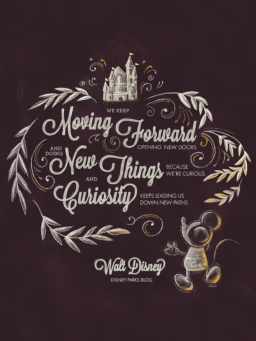 Frases de Walt Disney, frases estéticas de disney fondo de pantalla del teléfono