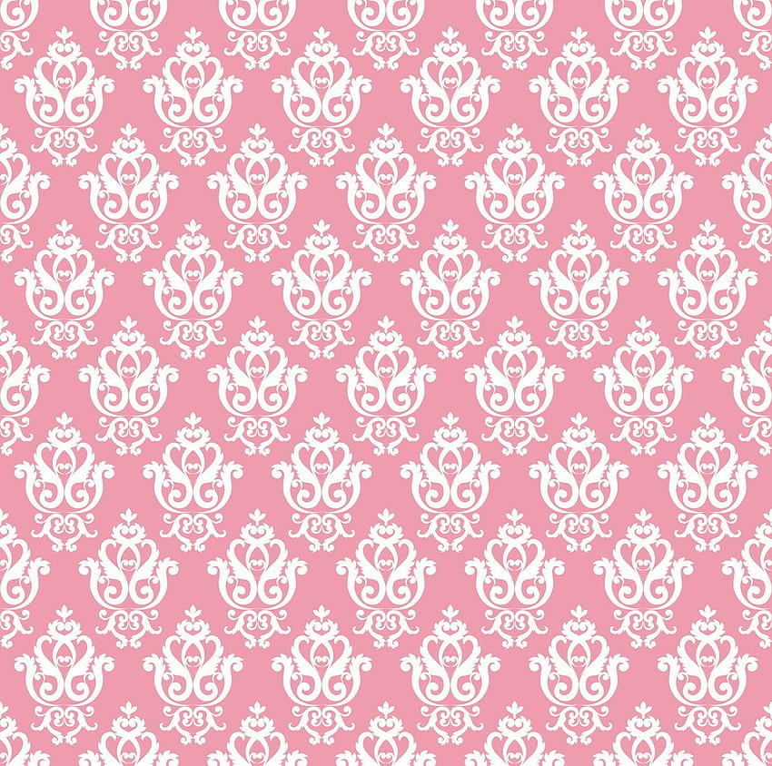 Background, Damask, And Floral, pink pattern HD wallpaper