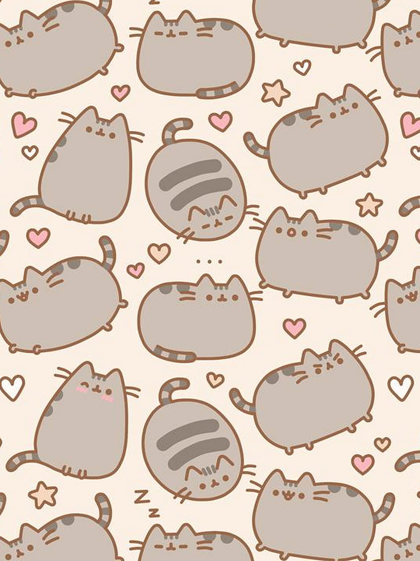 Gua Kucing Pusheen, kucing pusheen musim semi wallpaper ponsel HD