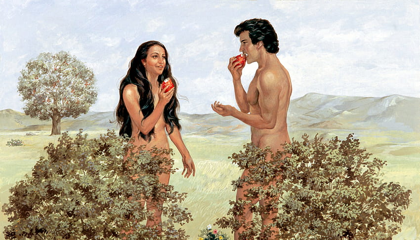 Comparing Adam and Eve to Batteries, eve and satan HD wallpaper