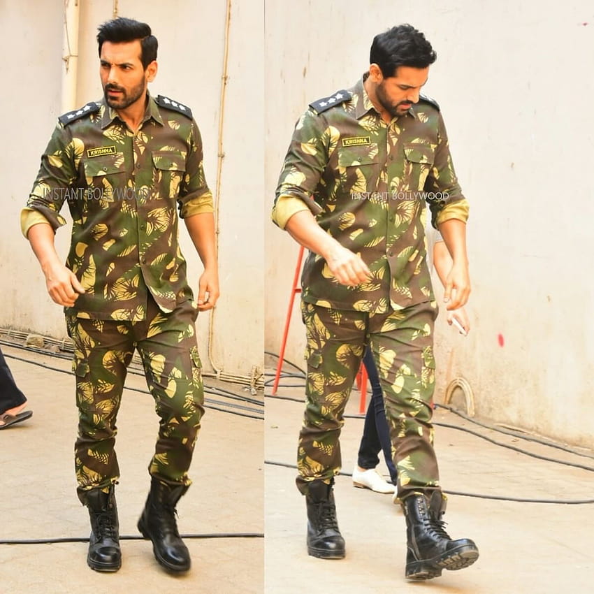 John Abraham snappped in Indian Army Officer uniform. Follow HD phone wallpaper