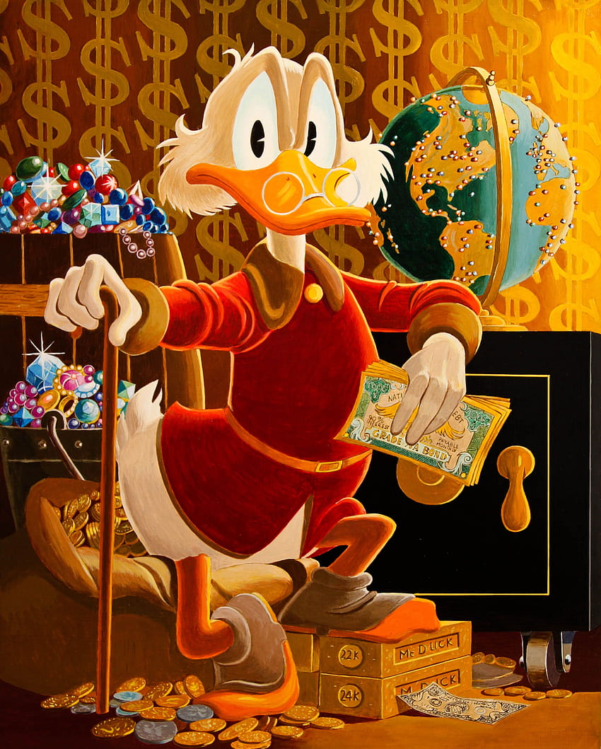 Dagobert Duck HD-Handy-Hintergrundbild