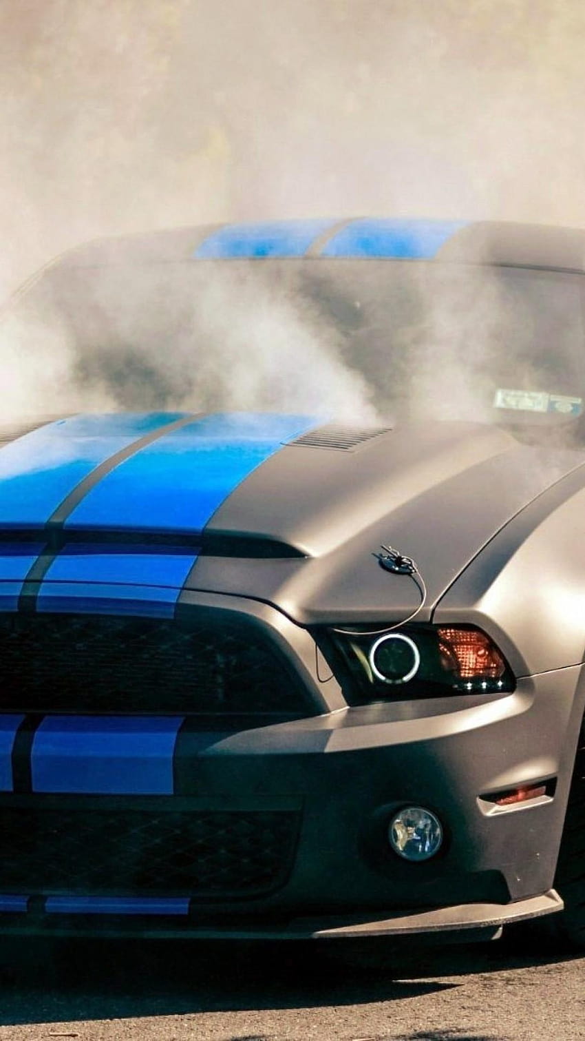 1080x1920 Ford Mustang Shelby Gt500, Burnout, Front, mustang car iphone HD phone wallpaper