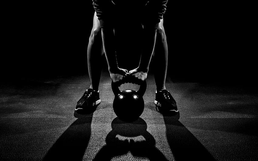 Black Fitness, estetyka siłowni Tapeta HD