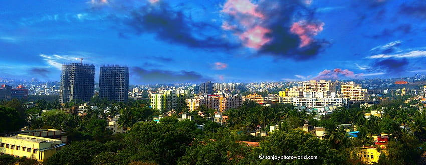 Grafik Kota Pune Di India Wallpaper HD