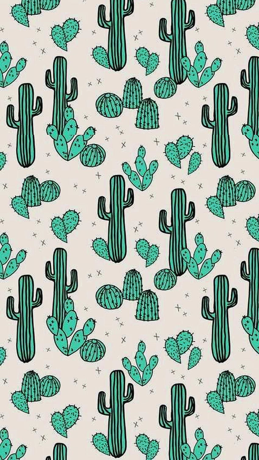 Kaktus Tumblr, kaktus estetika yang lucu wallpaper ponsel HD