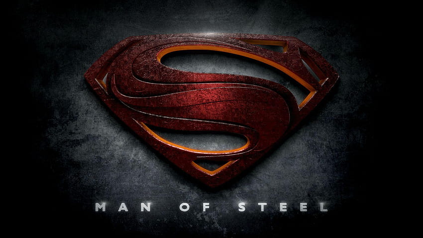 Logotipo de Superman Hombre de acero Genial, logotipo de fondo de pantalla