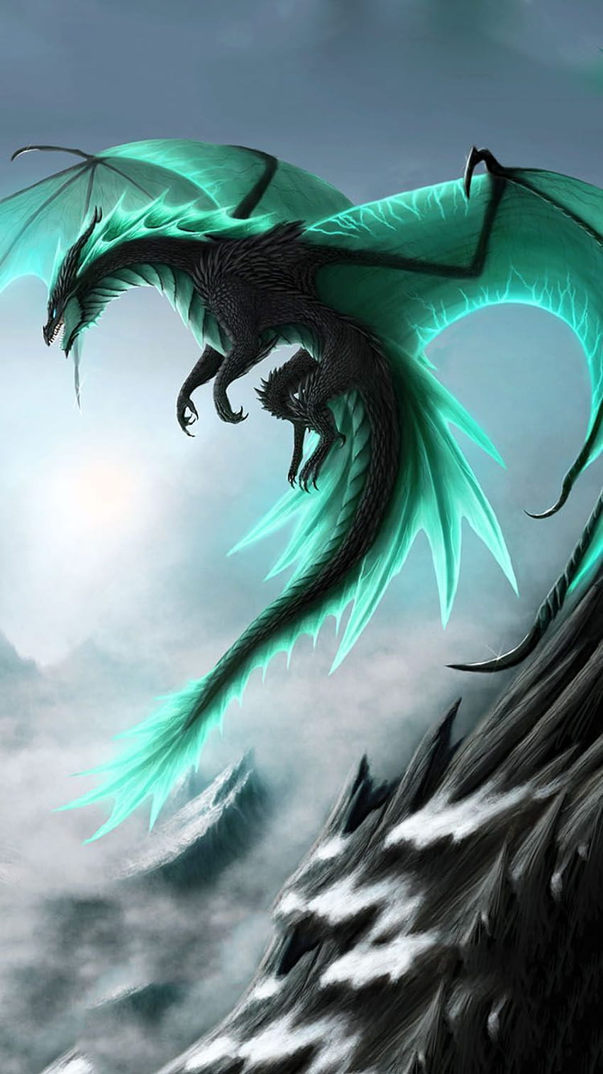 Mythical Dragon, mythical birds HD phone wallpaper