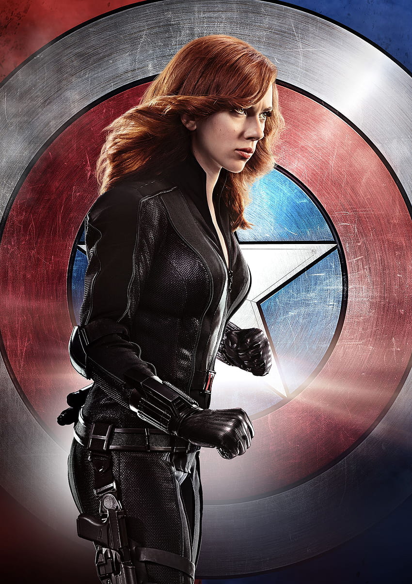 Black Widow from Captain America: Civil War, black widow and captain marvel HD phone wallpaper