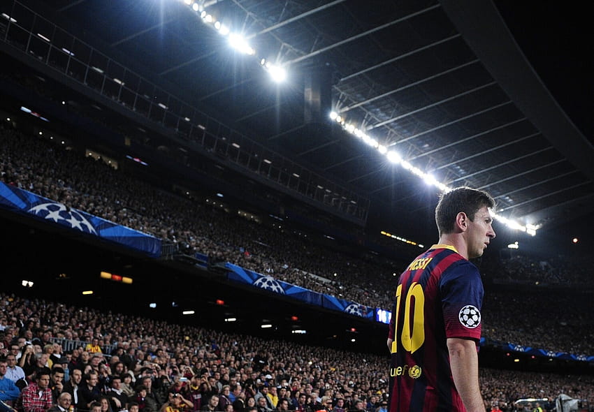 Il superlavoro finalmente raggiunge Lionel Messi, messi camp nou Sfondo HD