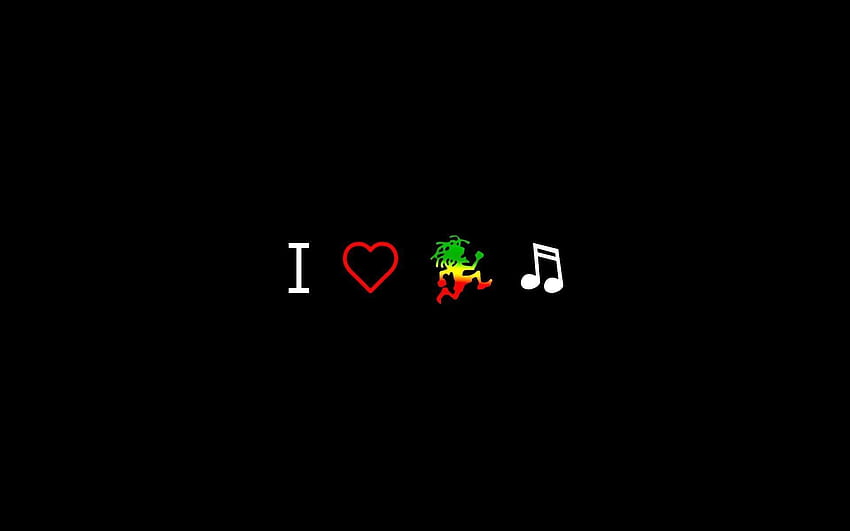 Tła układów reggae, miłość rasta Tapeta HD