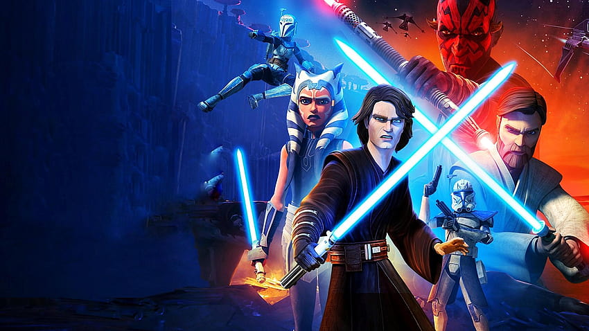 Wieder zurück mit einem weiteren vom neuesten Werbeplakat für Clone Wars Season 7, Star Wars The Clone Wars Season 7 HD-Hintergrundbild