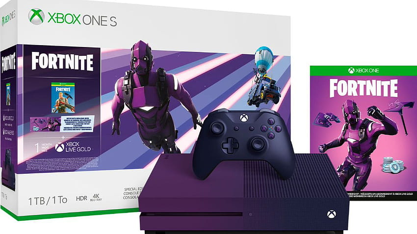 Leaked reveal Microsoft's purple Xbox One S for Fortnite fans HD wallpaper