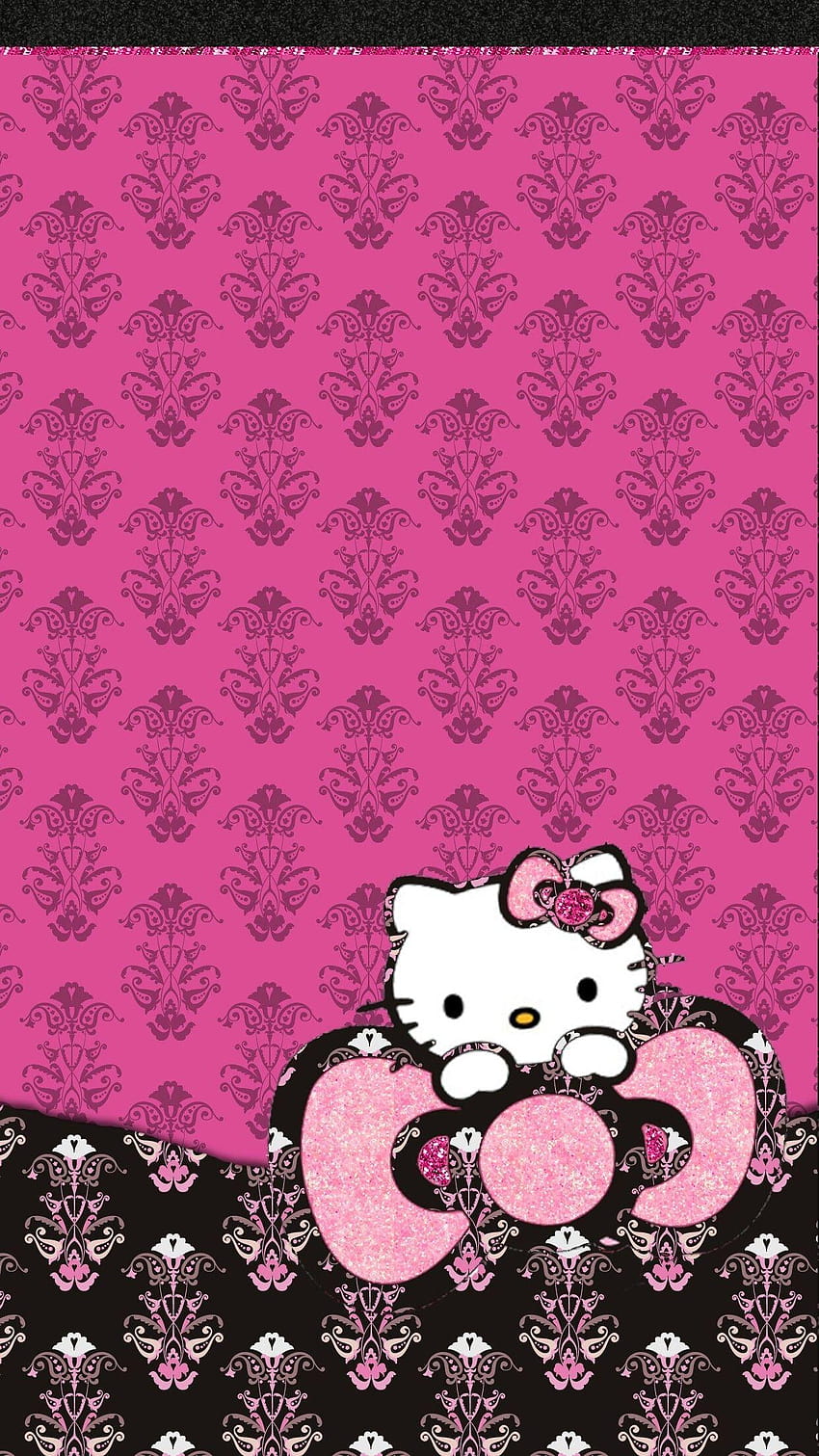 Hello kitty pink hitam HD wallpapers | Pxfuel