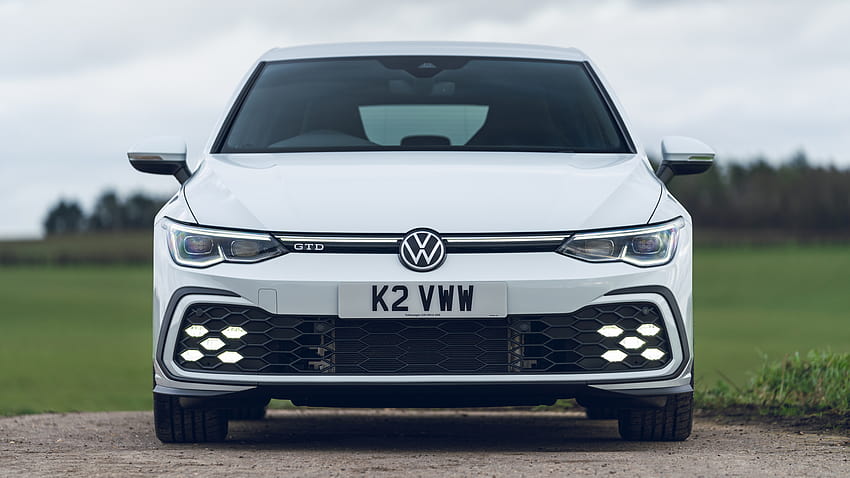 Volkswagen Golf VIII GTD UK Version 2021: und Hintergründe HD-Hintergrundbild