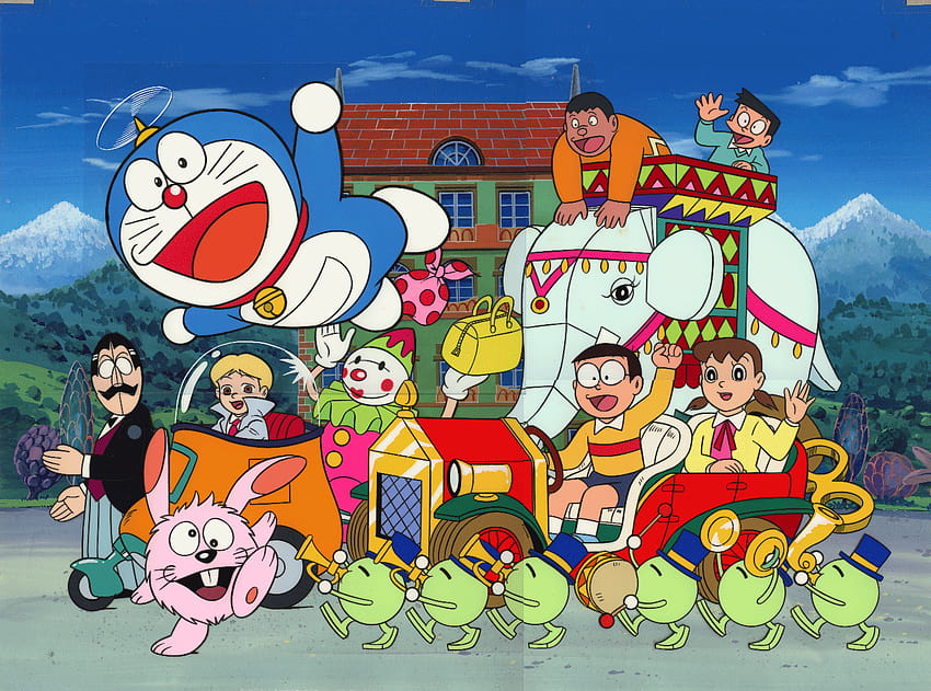 Карикатура Doraemon за Android HD тапет
