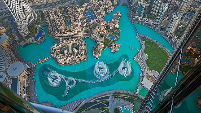 Bing : Dancing waters of Dubai, east of eli HD wallpaper