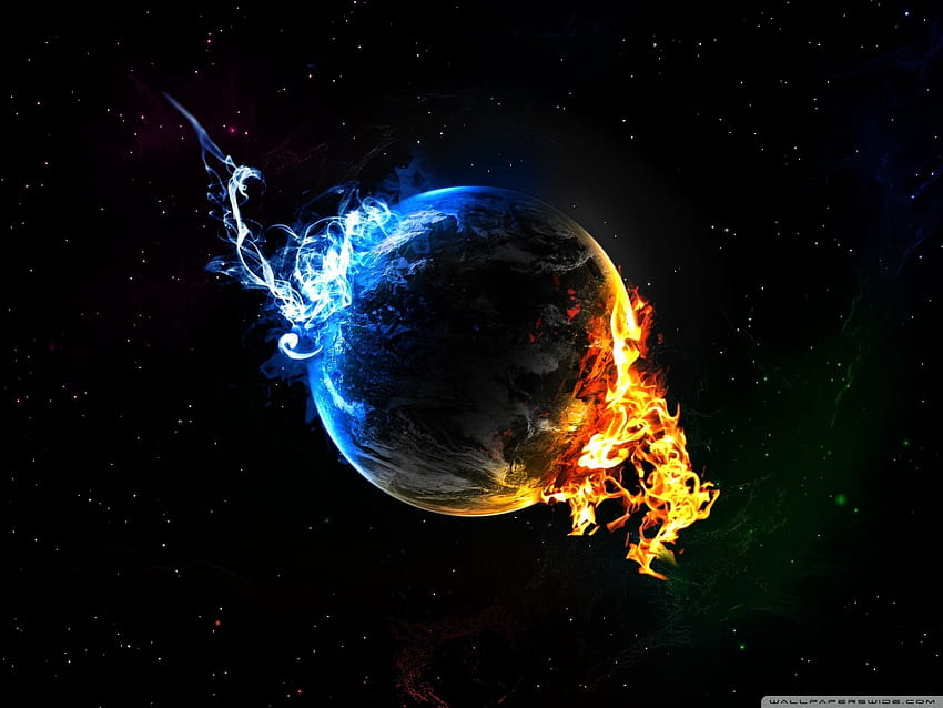 Water Fire Elements Ultra Backgrounds for U TV : Tablet : Smartphone, cool 4 elements HD wallpaper