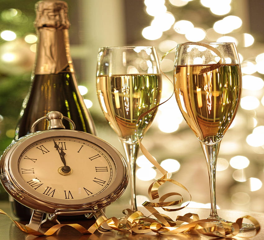 Champagne glasses on Favim, happy new year champagne glasses HD wallpaper