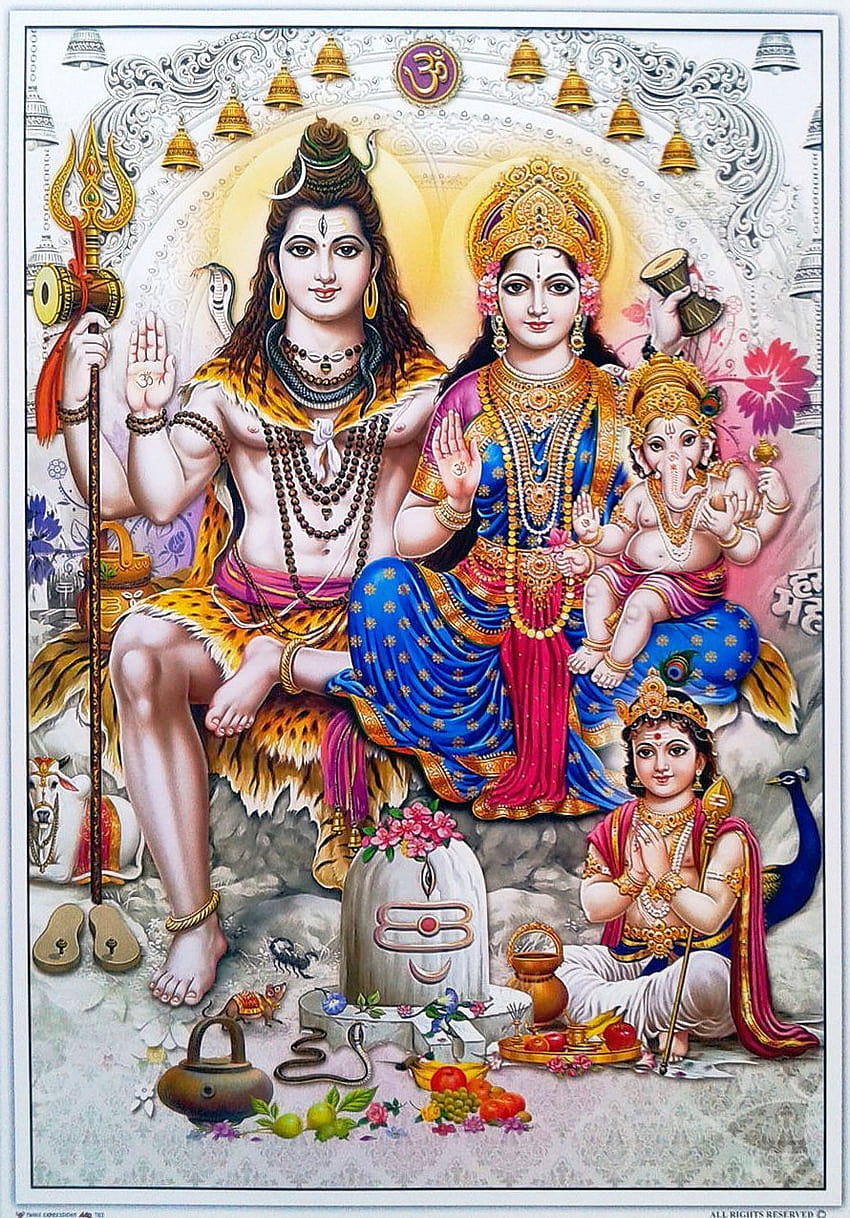 Post anything, lord shiva with family HD phone wallpaper | Pxfuel