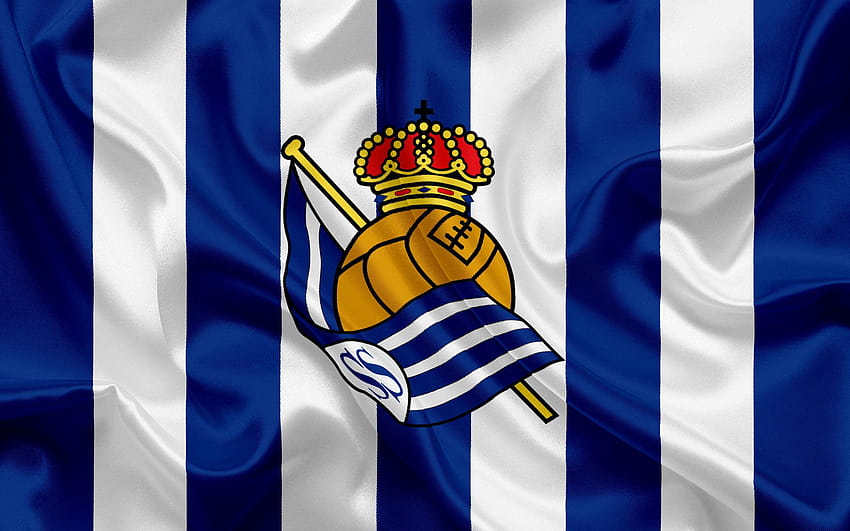 Real Sociedad, football club, emblem, Real HD wallpaper