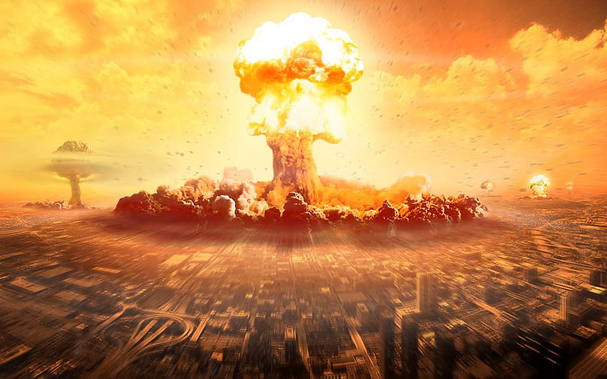 Wybuch jądrowy dla Androida z bombą atomową Tapeta HD