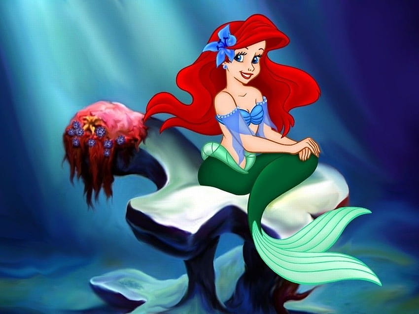 Ariel Little Mermaid, dolce sirenetta Sfondo HD