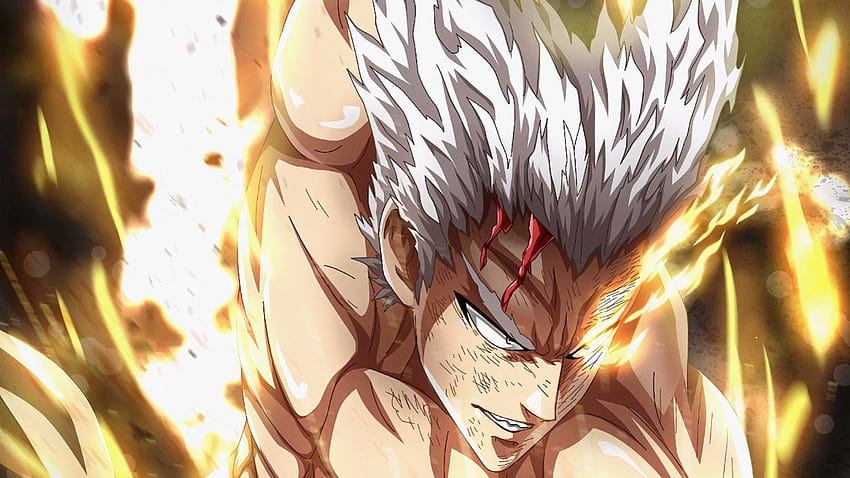 This fan art captures Garou's transformation from One Punch Man HD wallpaper