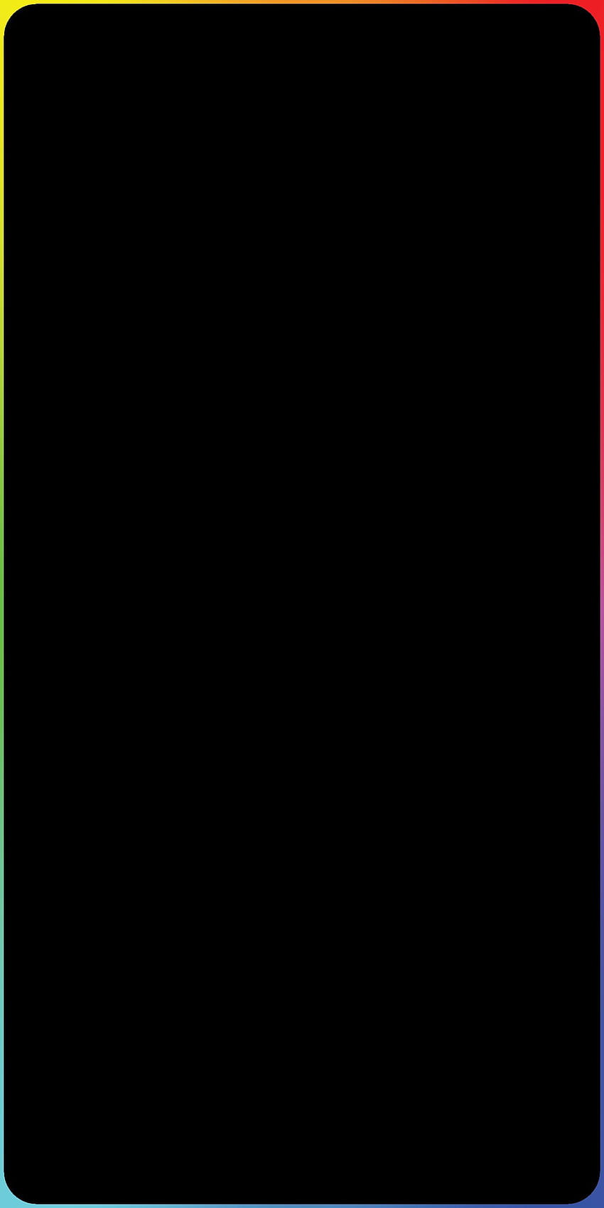 Rainbow Border Pixel 3: GooglePixel, borde de neón fondo de pantalla del teléfono