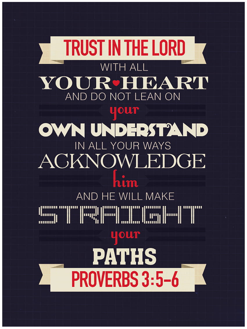 4 Proverbi 3 5 6, proverbi 35 Sfondo del telefono HD