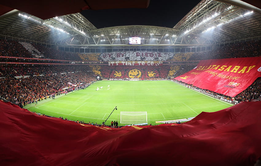 Turquia, estádio, Galatasaray, Galatasaray, turk telekom, Turk Telekom Arena, banners, seção спорт papel de parede HD