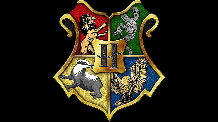 harry potter e a pedra filosofal, brasão de hogwarts papel de parede HD