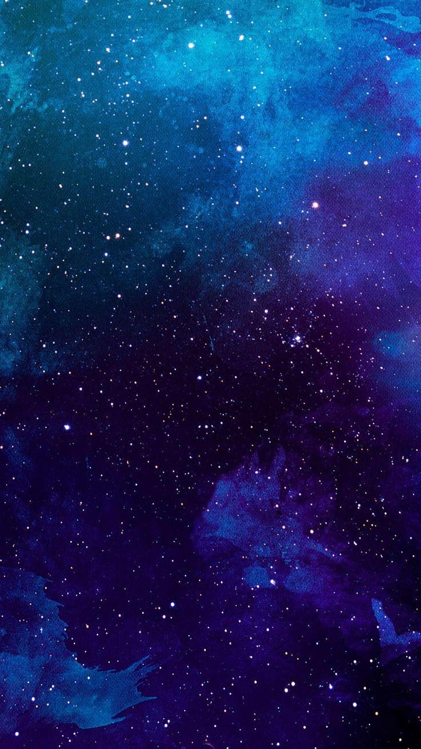 galaxie bleue et violette, lune bleue 2019 Fond d'écran de téléphone HD