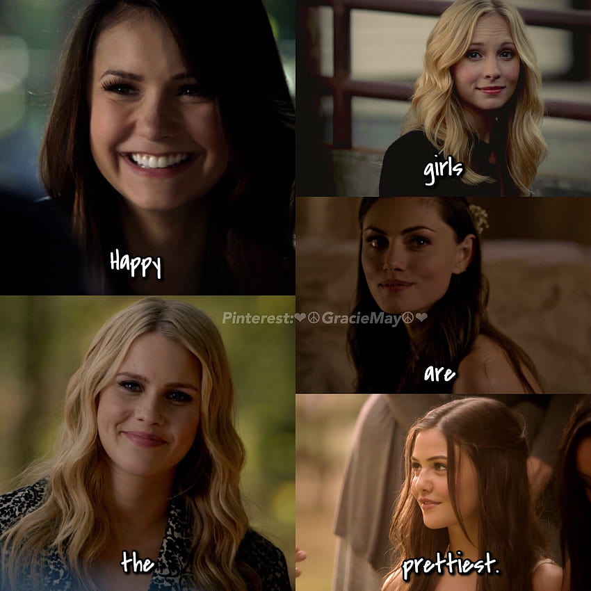 Elena, Caroline, Hayley, Rebekah y Davina The Vampire Diaries fondo de pantalla del teléfono