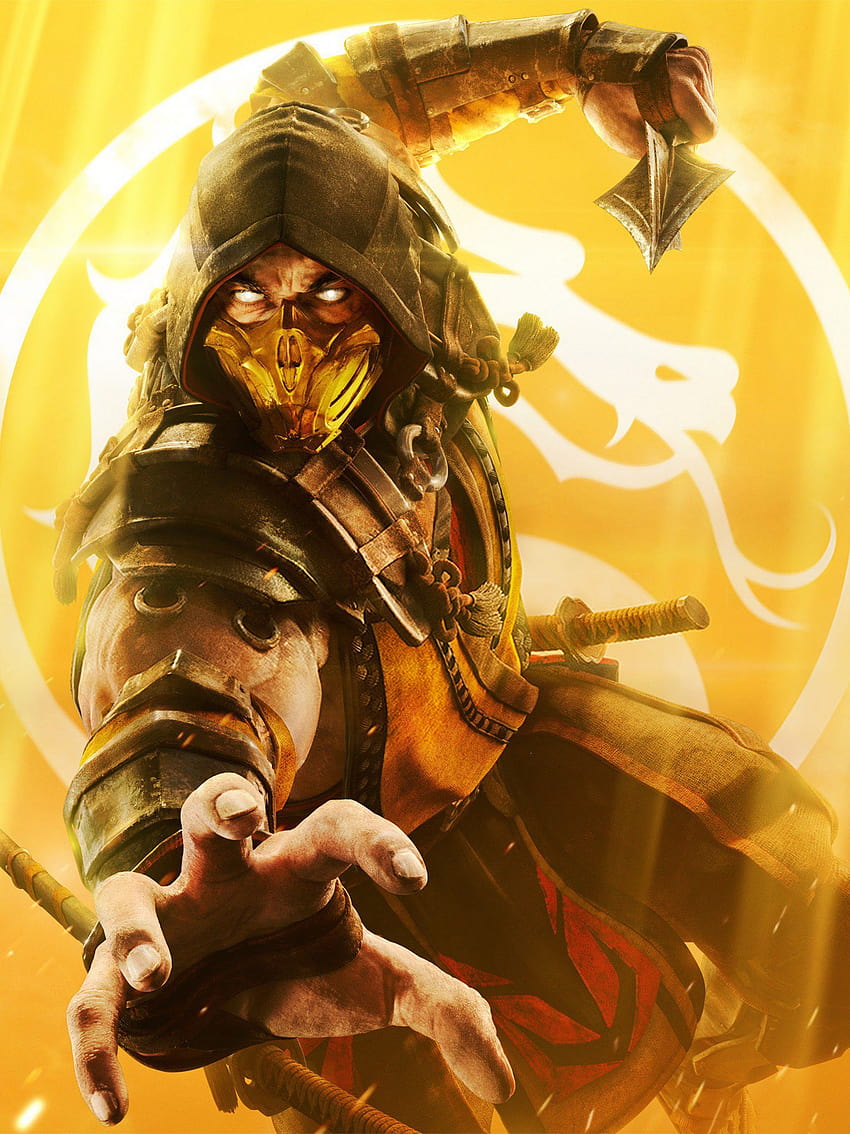 Scorpion Mortal Kombat 11, Mortal Kombat Android HD-Handy-Hintergrundbild