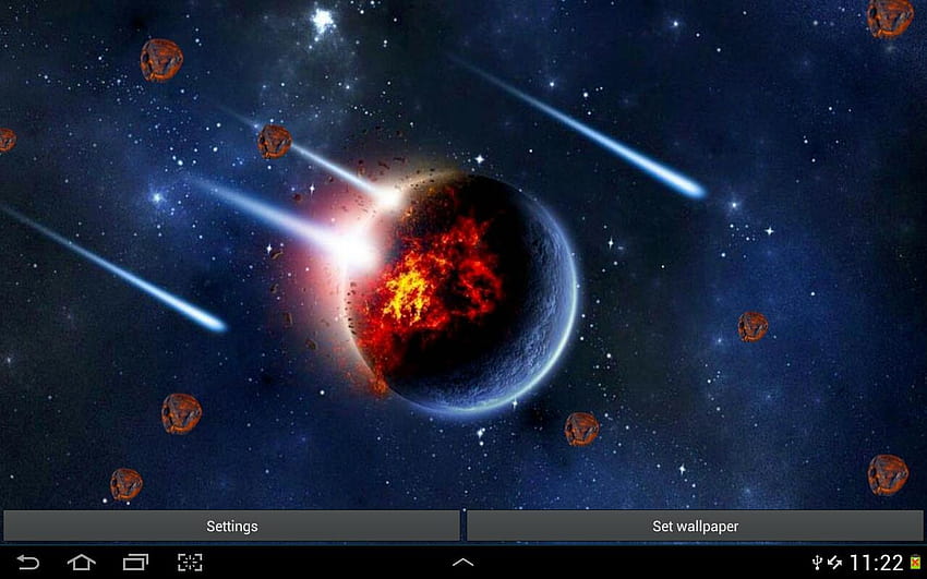 Meteor Shower Live HD wallpaper